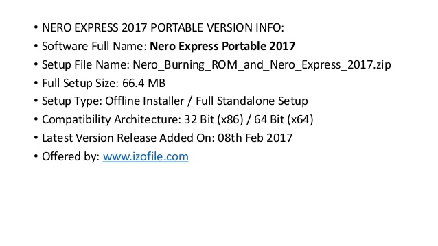 Nero Express Download Free
